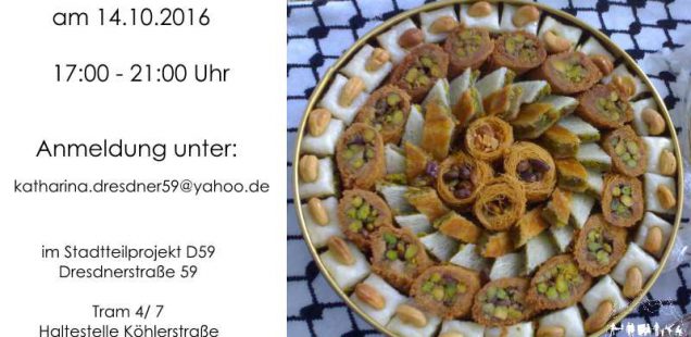 Vorankündigung- Syrisch kochen 14.10