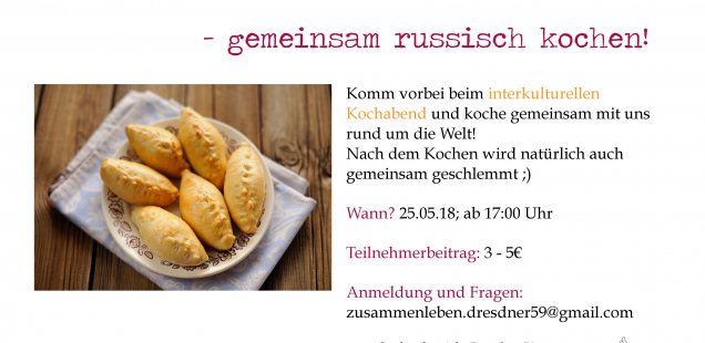 Über den Tellerrand - gemeinsam russisch kochen am 25.05. ab 17:00