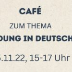 Café zum Thema Ausbildung in Deutschland