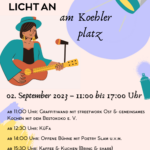 Licht an am Koehlerplatz / Lights on at Koehlerplatz / Вогні на площі Келерплац, 02.09.23 11.00–17.00 Uhr